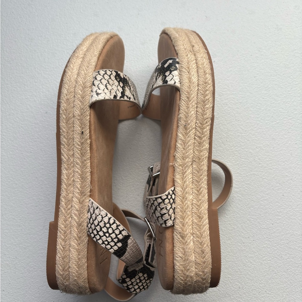 INC International Concepts Women's Sandals - Black and Cream Snake Print - Picture 5 of 6